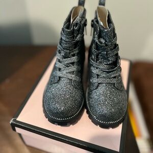 Glitter Combat Boot - Toddler (Never Worn)